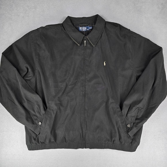 Polo Ralph Lauren Other - Polo Ralph Lauren Jacket Mens 2XL Black Bomber Full Zip Plaid Lined Preppy